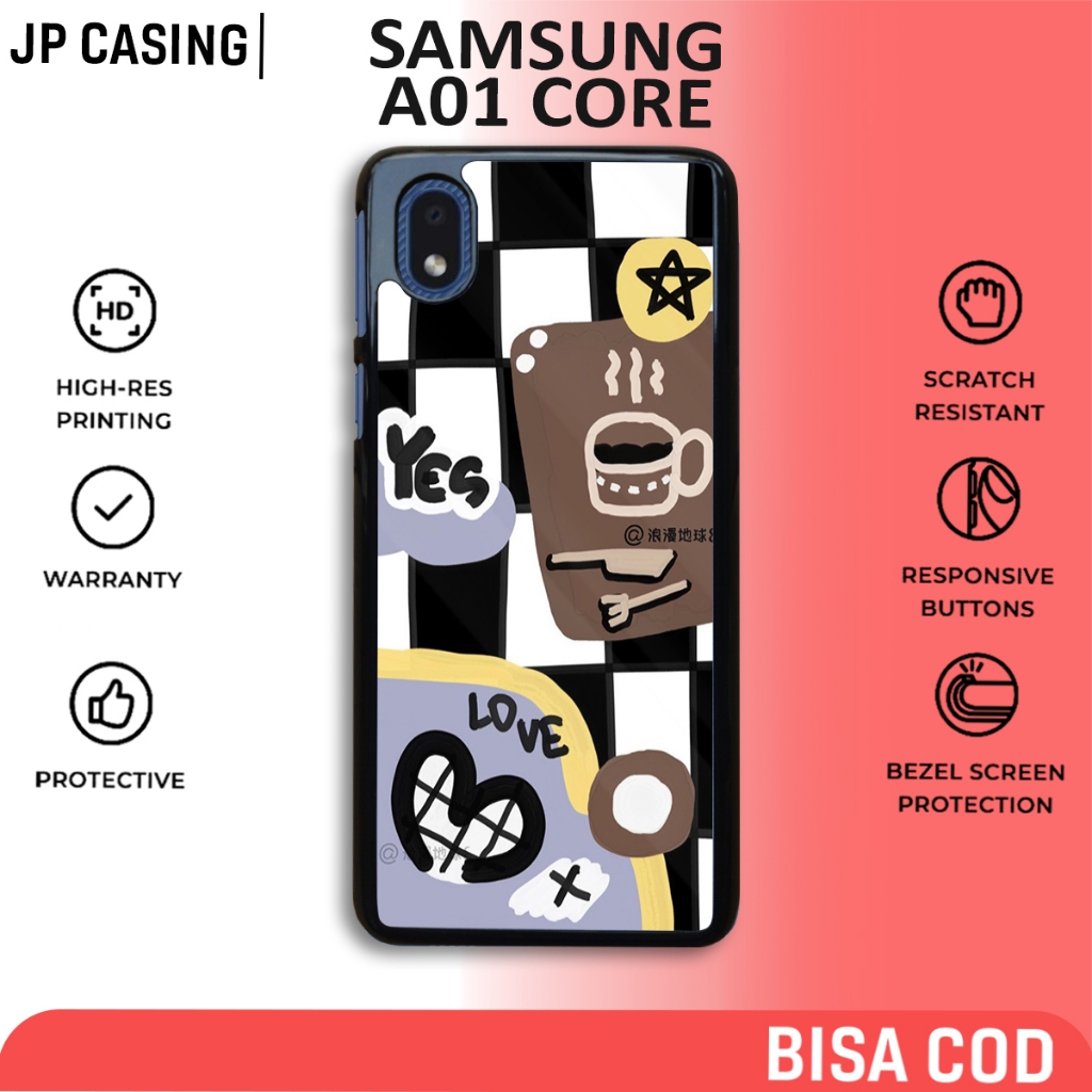 Jual Case Samsung A01 Core Terbaru Motif Aesthetic Stiker Kolase Art