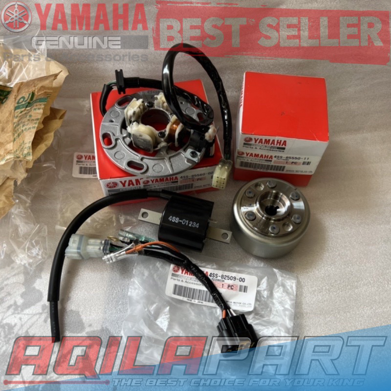 Jual PAKET PENGAPIAN YZ 125 4SS ORIGINAL JAPAN SET SPULL MAGNET KOIL