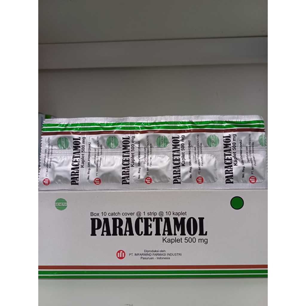 Jual Paracetamol Meringankan Rasa Sakit Demam Mg Shopee Indonesia