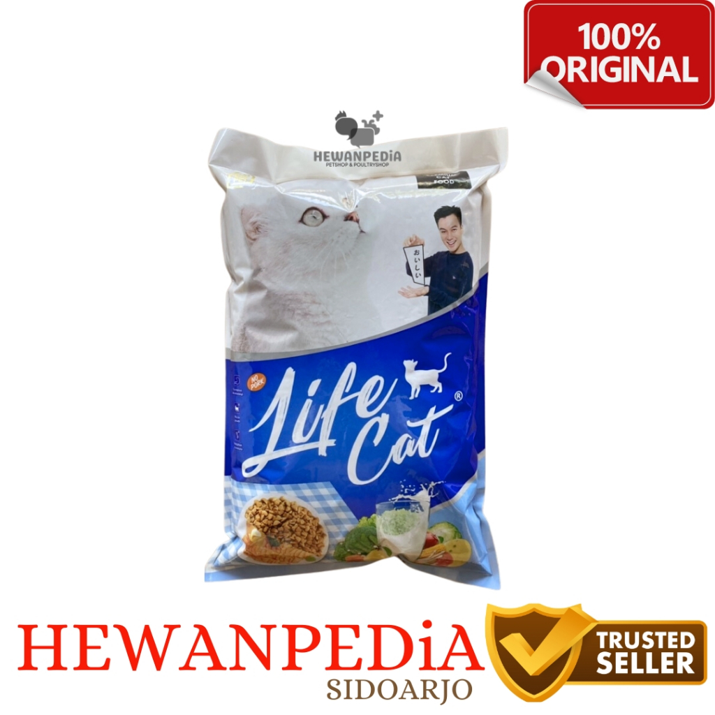 Jual LIFE CAT PREMIUM DRY FOOD ADULT 1 Kg Pakan Kering Kucing Dewasa