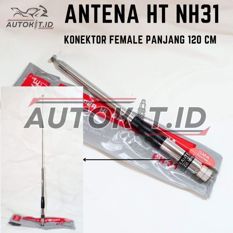 Jual ANTENA HT PANJANG NH 31 FEMALE NH31 SUPER HI GAIN ANTENA HT