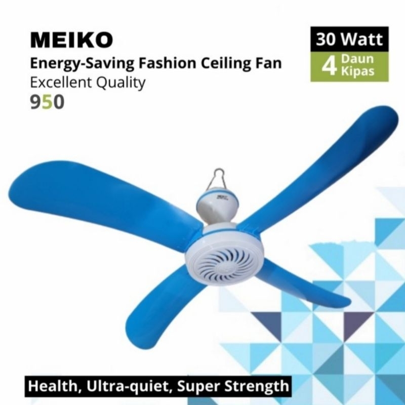 Jual Kipas Angin Gantung Meiko MK 950 30 Watt Ceiling Fan Meiko 30w