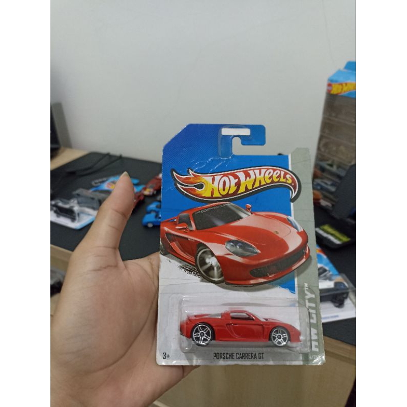 Jual Hotwheels Porsche Carrera GT Merah Card Jelek Shopee Indonesia