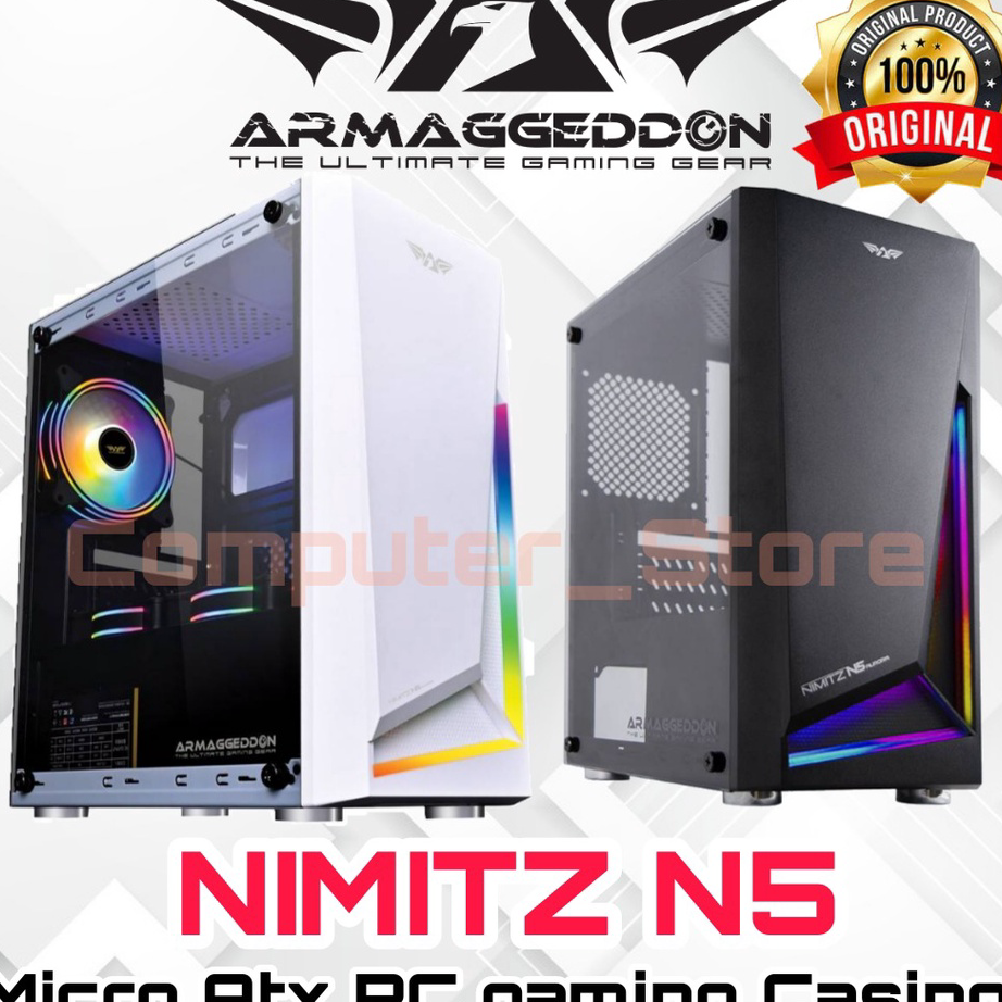 Jual Model Terkini Casing Gaming PC Armageddon Nimitz N5 Aurora Micro