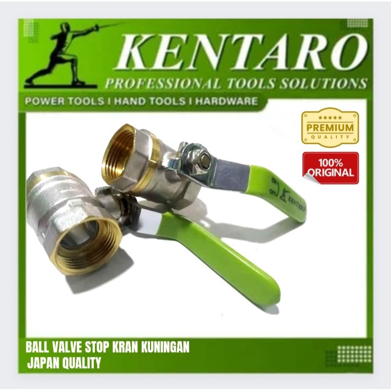 Jual Ball Valve Stop Kran Kuningan Kentaro Shopee Indonesia