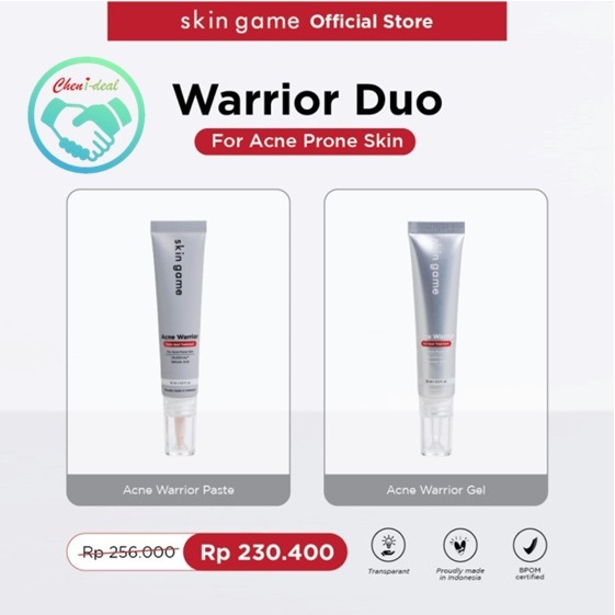 Jual Skin Game Acne Warrior Gel Paste Spot Treatment Obat Totol