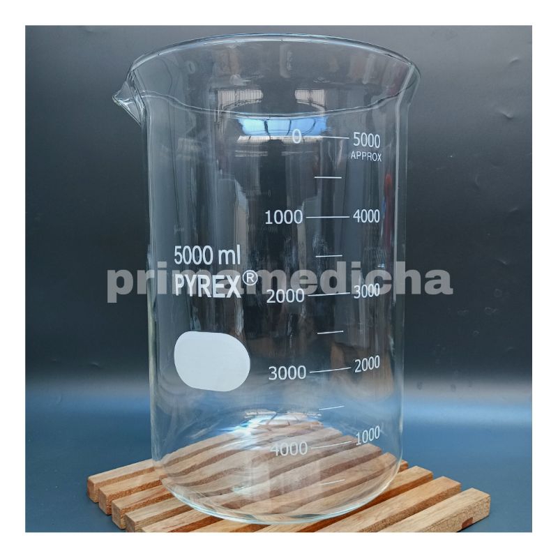 Jual Gelas Kimia Ml Pyrex Beaker Glass L Shopee Indonesia