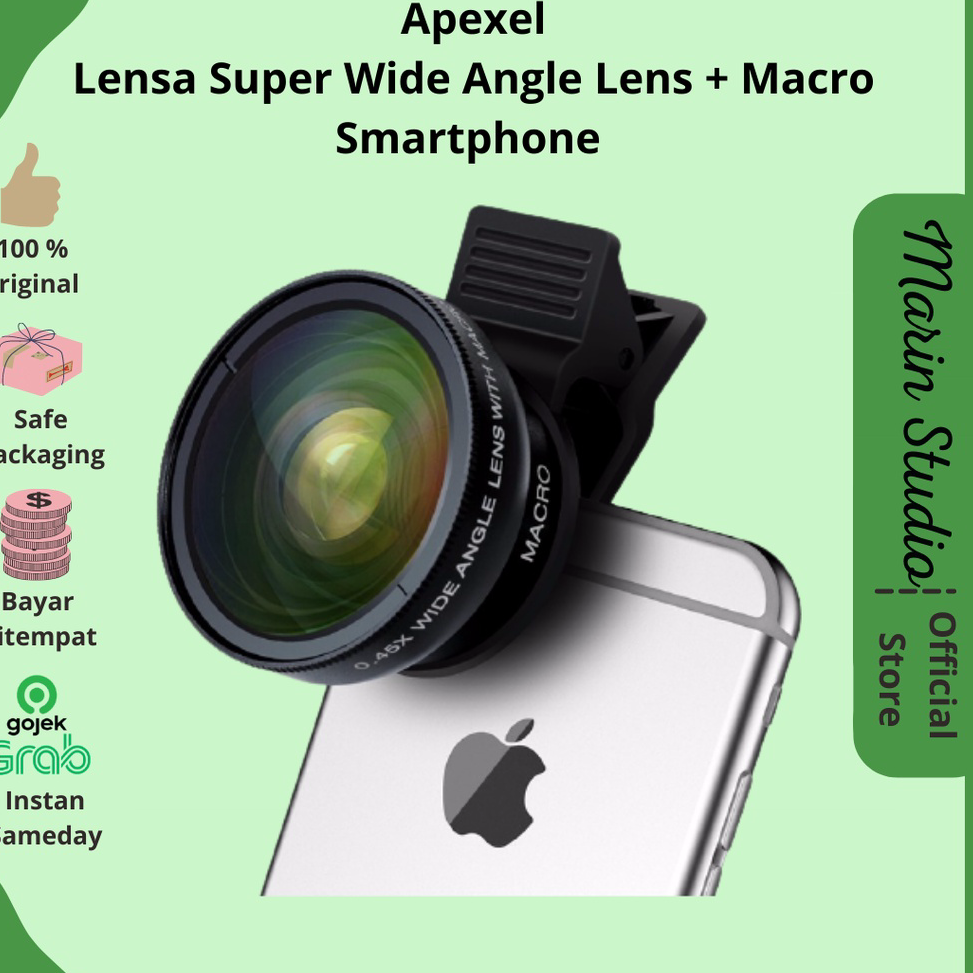 Jual Uv Lensa Super Wide Angle Lens Macro Smartphone Apl Wm