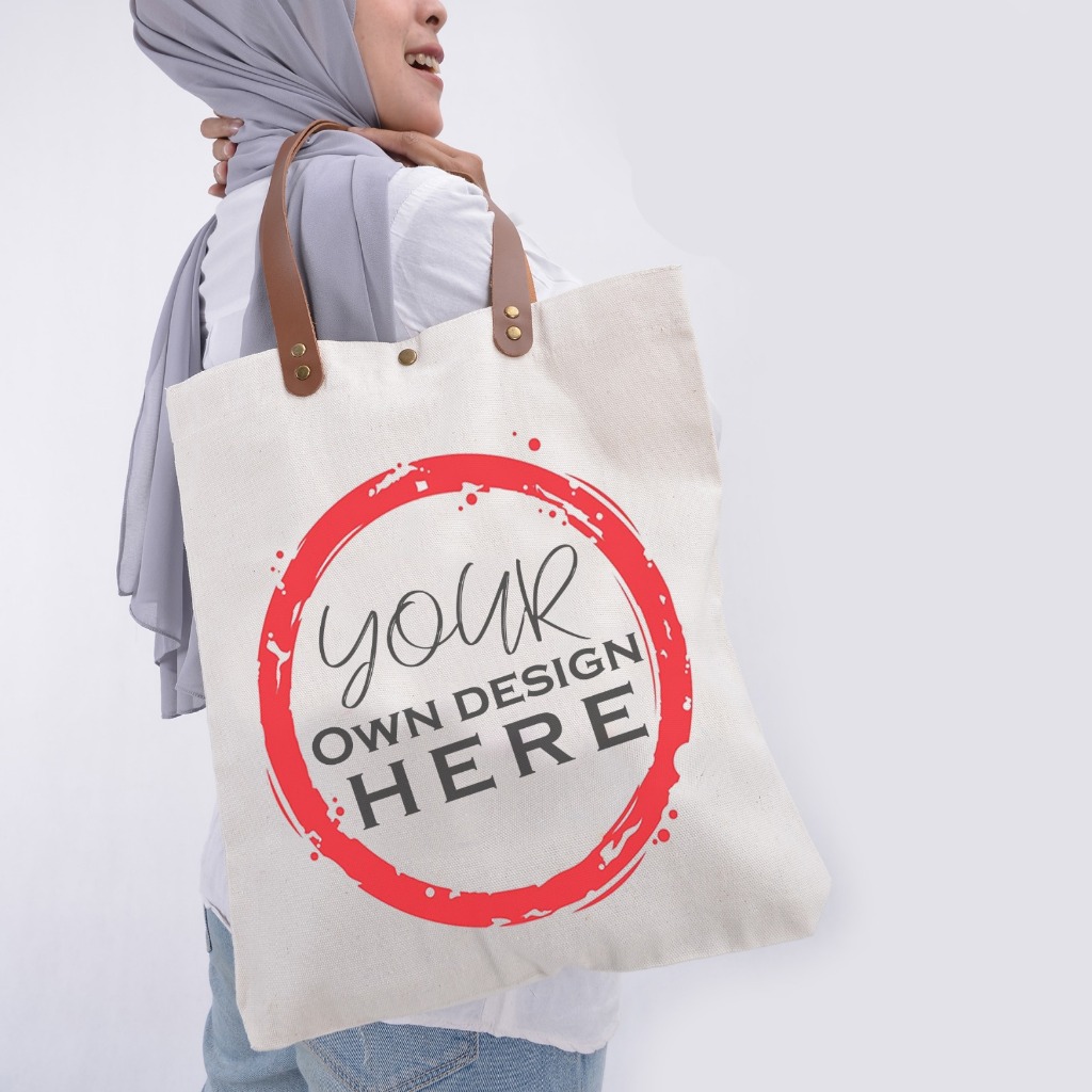 Jual Tote Bag Custom Canvas Natural Sublim Vintage Satuan Shopee