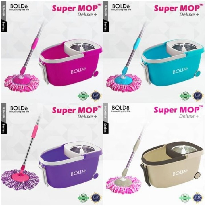 Jual BOLDe Super Mop Deluxe Alat Pel Beroda Deluxe Plus Shopee Indonesia