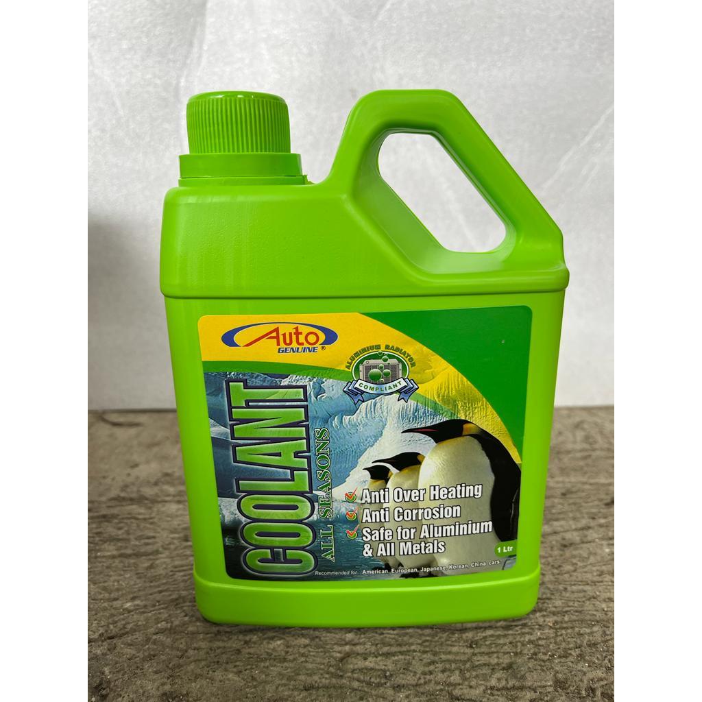 Jual Air Radiator Coolant 1 Liter Auto Mobi Motor Warna Hijau