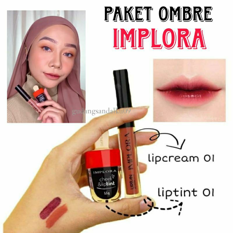 Jual Paket Ombre Hemat Dusky Nude Dan Brown Sugar Ombrelips Implora