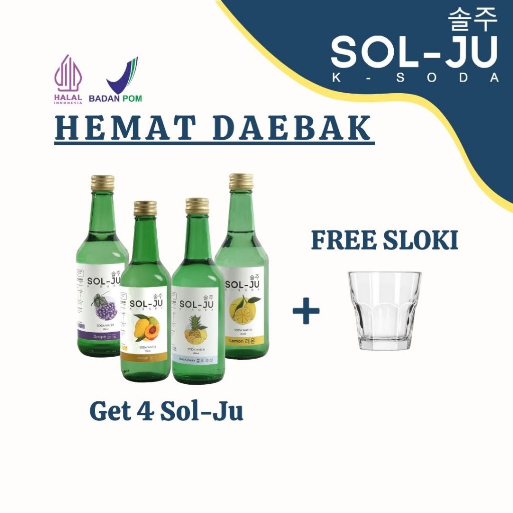 Jual PAKET SOLJU HALAL BELI 4 FREE 1 SLOKI Shopee Indonesia