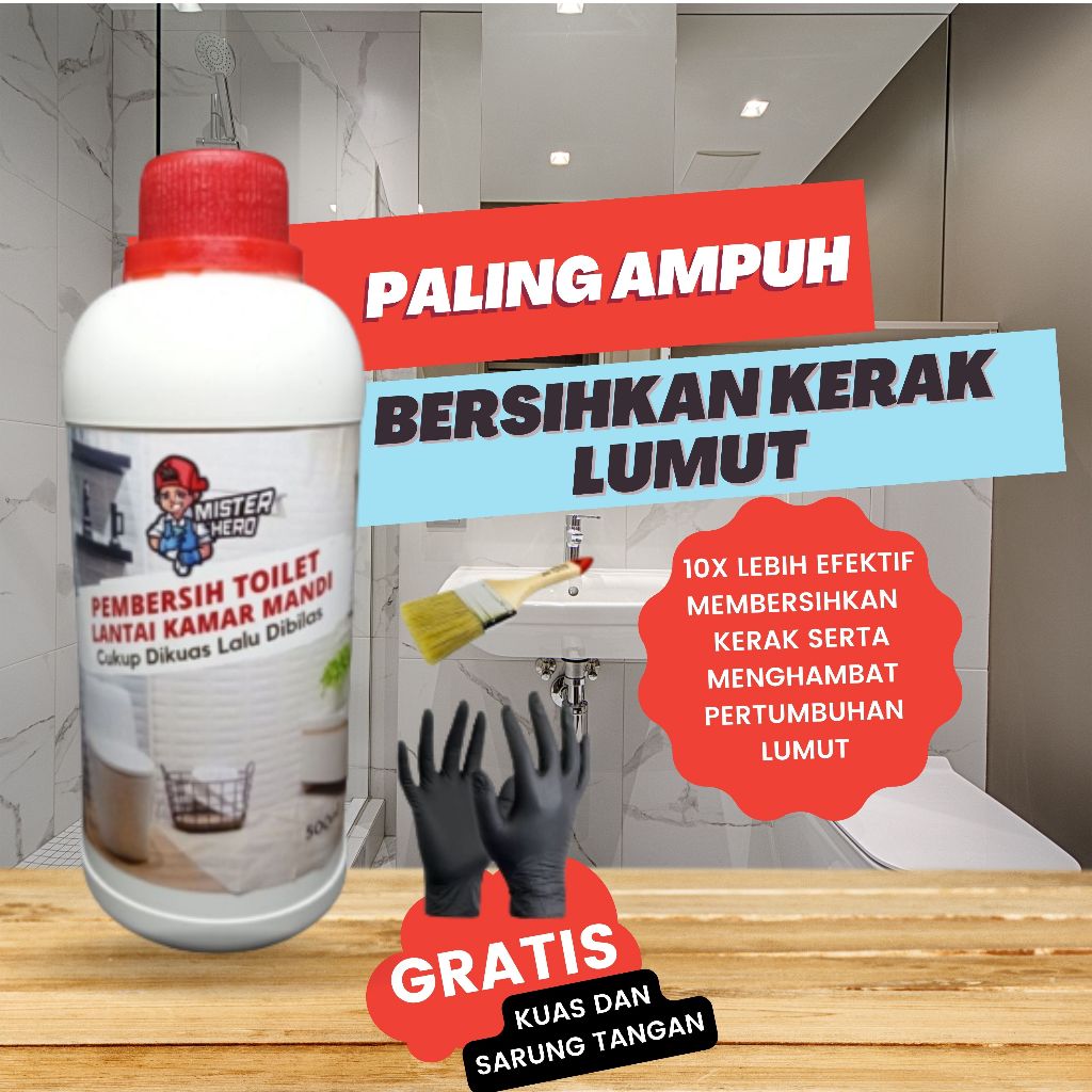 Jual Pembersih Kerak Kamar Mandi Ampuh Cairan Cleaner Cleanser Lantai