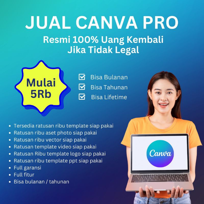 Jual Canva Pro Resmi Garansi Setahun Shopee Indonesia