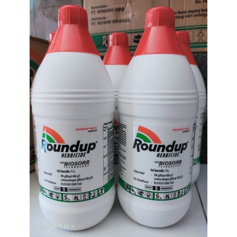 Jual Herbisida Sistemik ROUNDUP 486g L Ipa Glifosat Kemasan 1 Liter