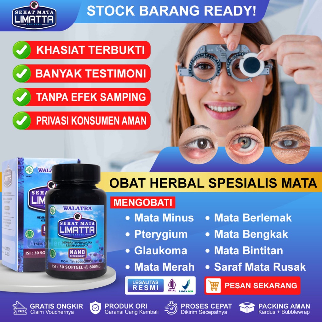 Jual Sehat Mata Limatta Original 100 Obat Mata Berlemak Mata Minus