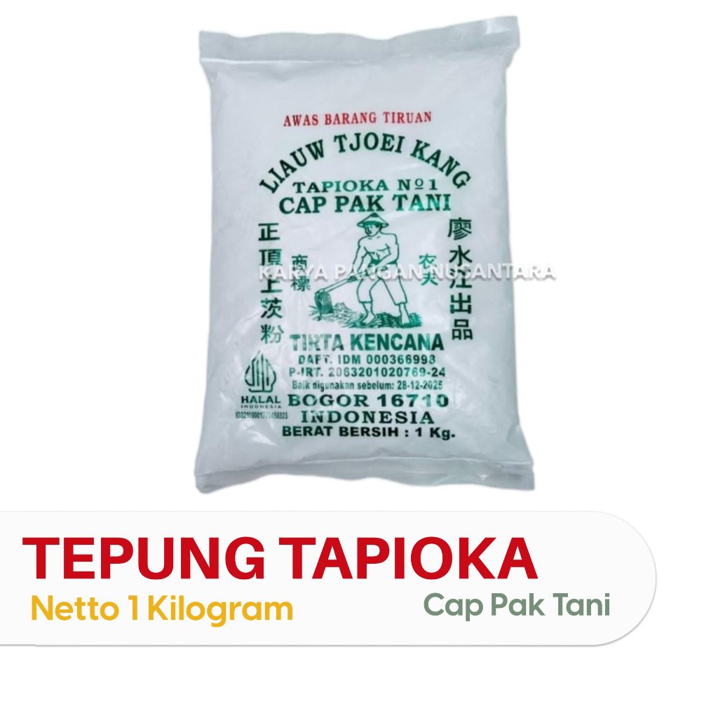 Jual TEPUNG TAPIOKA CAP PAK TANI 1KG TEPUNG SAGU TANI TEPUNG KANJI SAGU