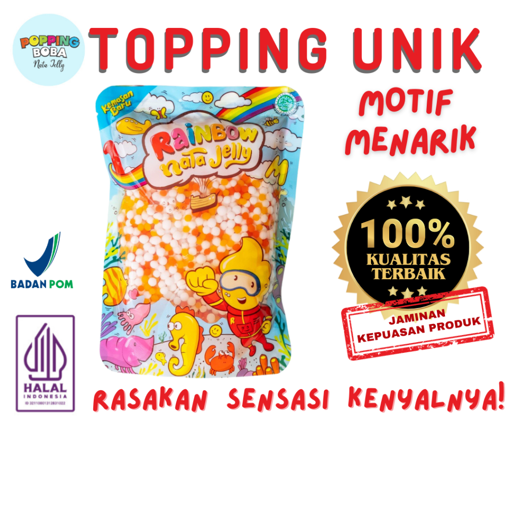 Jual Popping Boba Nata Jelly Jelly Motif Mutiara Biasa Topping