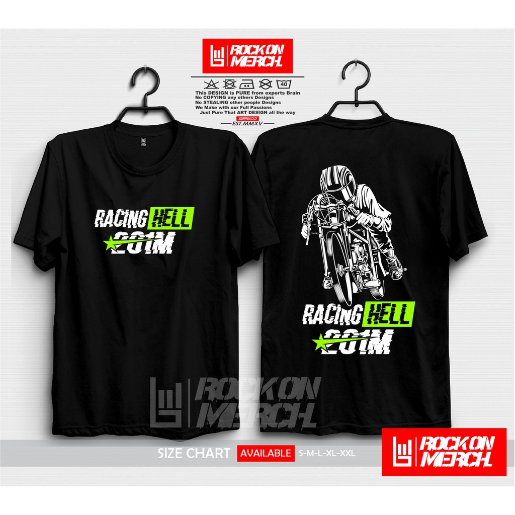 Jual Kaos Baju Racing Hell Racinghell M Drag Racer Edition Kaos