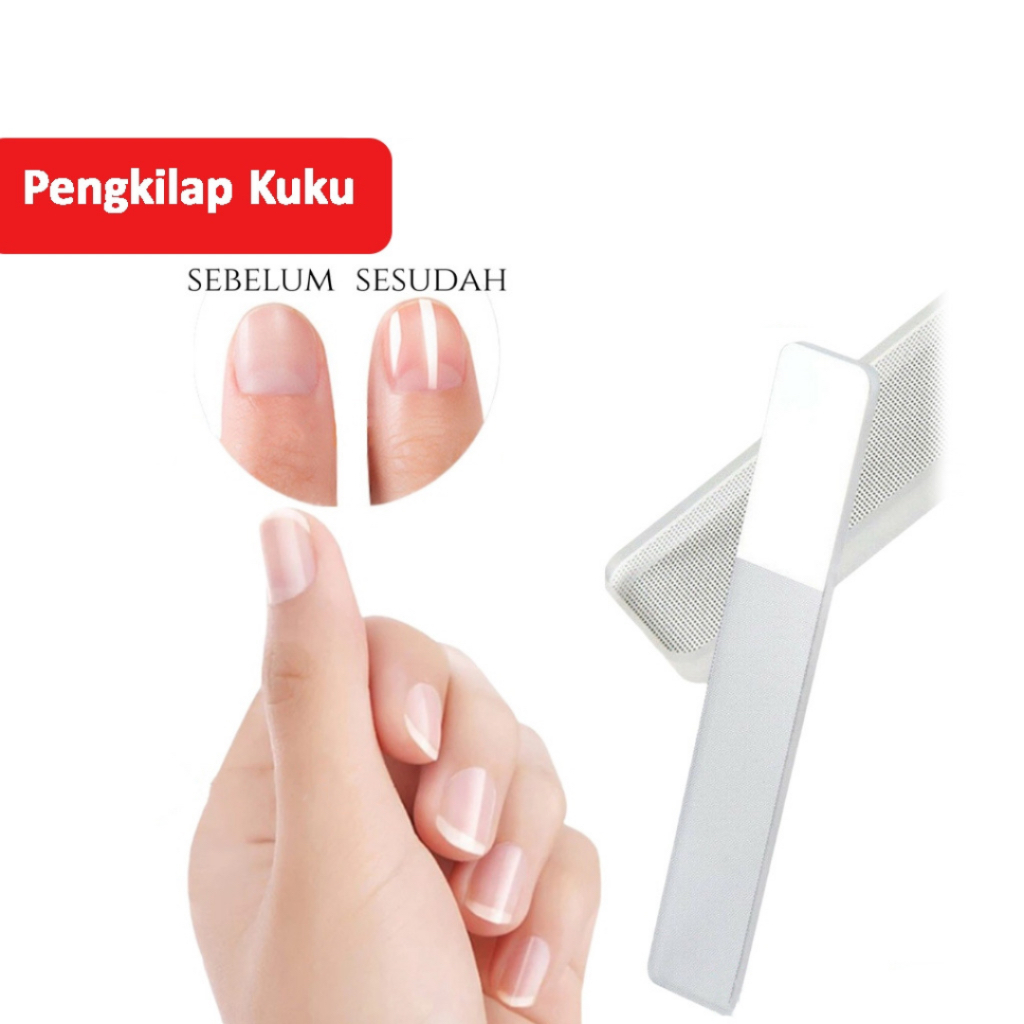 Jual Alat Pedicure Medicure Penghalus Kuku Tangan Dan Kaki Bahan Kaca