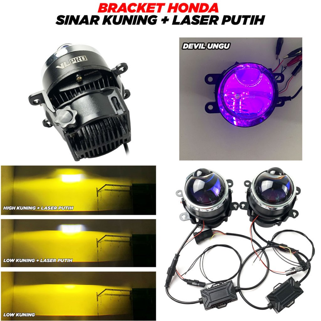 Jual Foglamp Biled Vlpro F W Inch Devil Laser Blue Lens Original