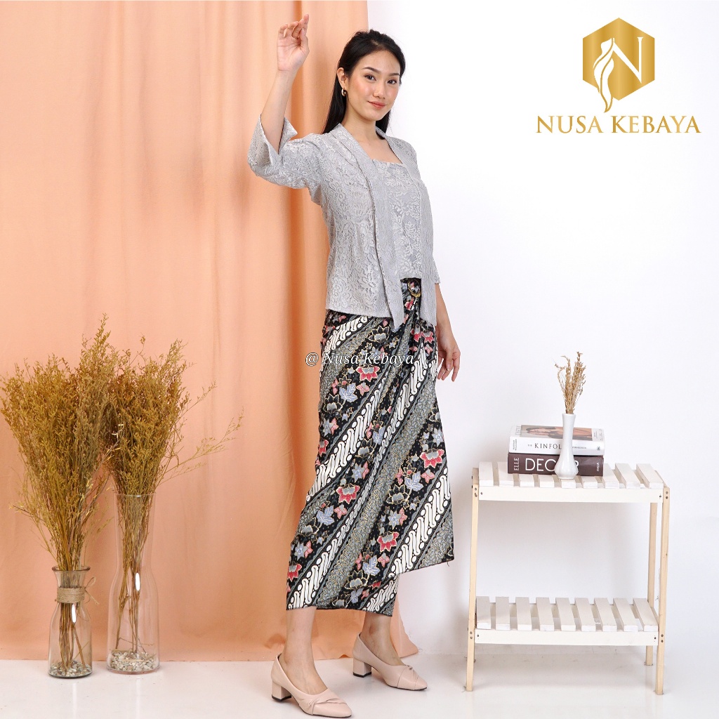 Jual Nusa Kebaya Setelan Kebaya Kutubaru Brukat Stelan Kebaya Brukat