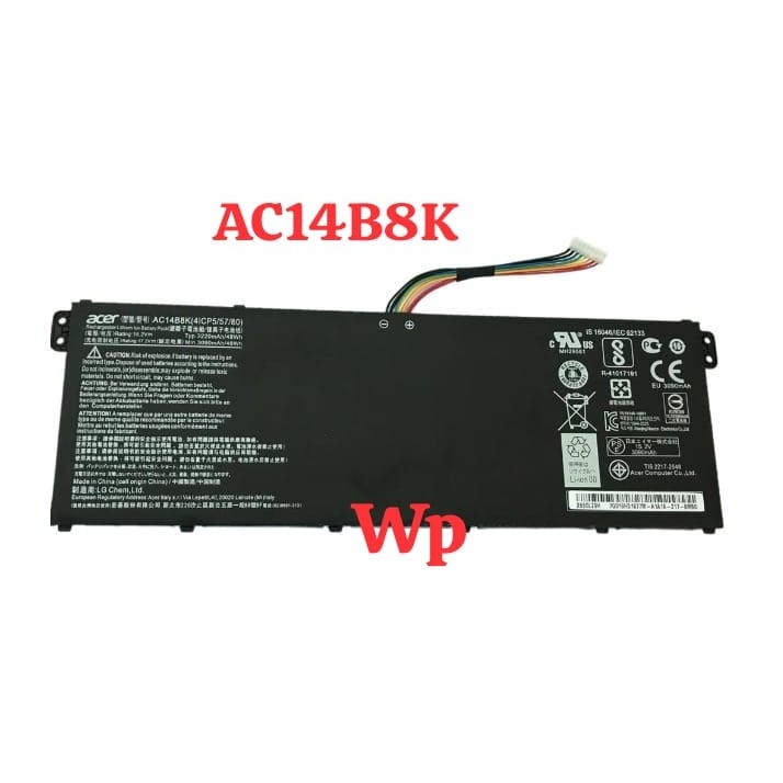 Jual Baterai Laptop Acer ES1 511 ES1 512 ES1 711 V3 111 AC14B8K E3 111