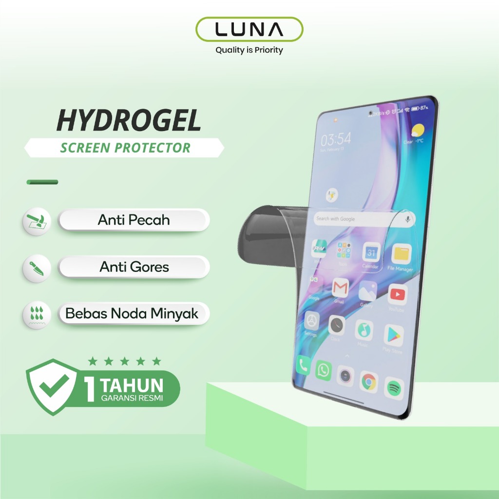 Jual Luna Hydro Gel Screen Guard Protector Apple IPhone Samsung Xiaomi