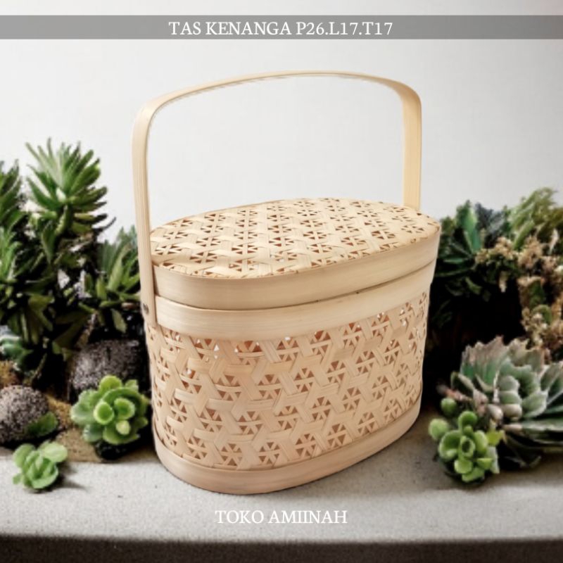 Jual KERANJANG BAMBU HAMPERS RANTANG BAMBU ANYAMAN HANTARAN Shopee