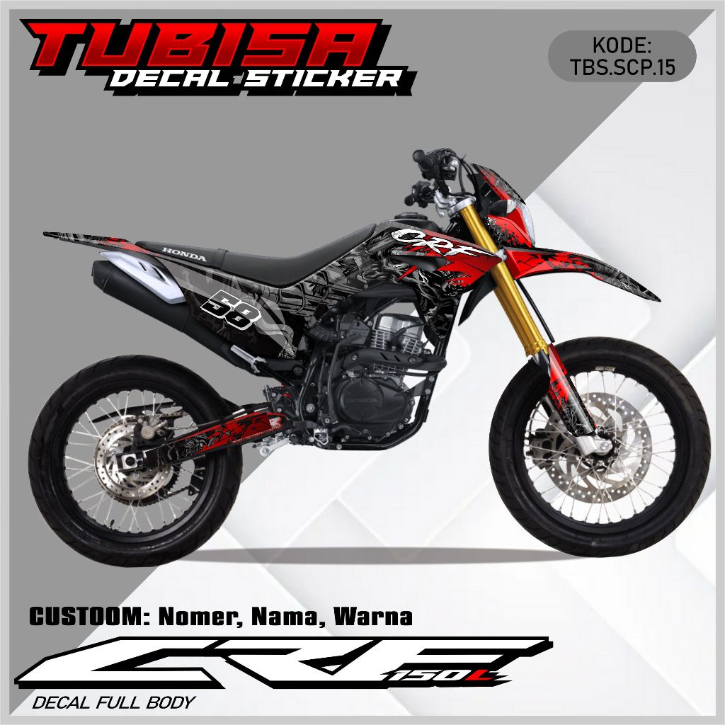 Jual Decal Sticker Stiker Variasi Full Body Crf L Premium Racing