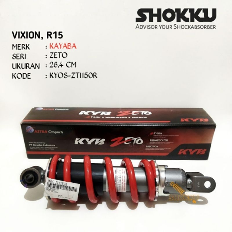 Jual Shock Belakang Vixion R Merk Kayaba Zeto Ukuran Mm Dengan