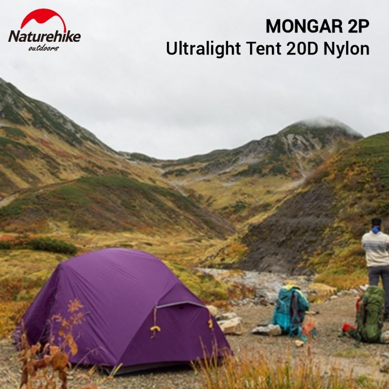 Jual TENDA NATUREHIKE MONGAR 20D NH17T007 M KAPASITAS 2 ORANG CAMPING