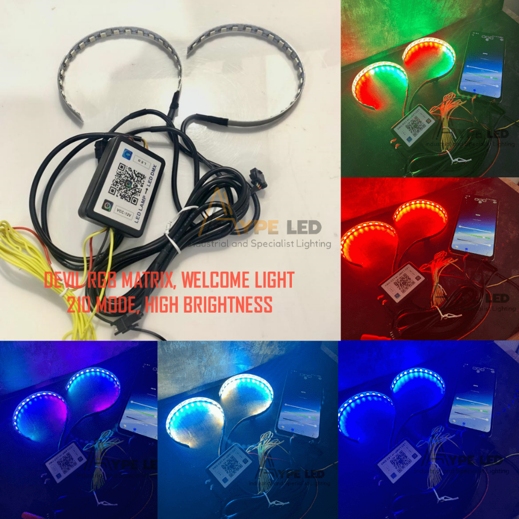 Jual Original Devil Eye Rgb Matrix Welcome Light New Devil Rgb