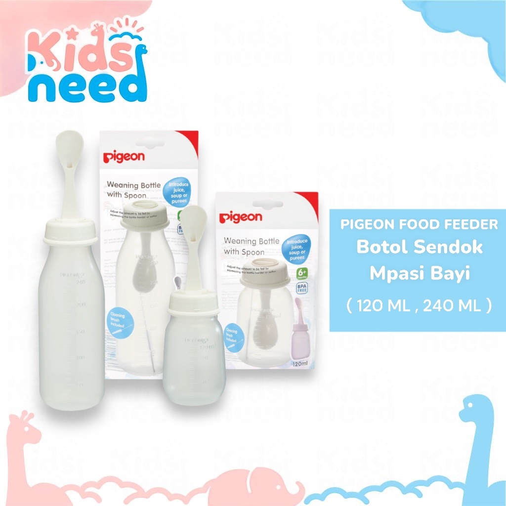 Jual Pigeon Food Feeder Botol Sendok Mpasi Perlengkapan Makan Bayi