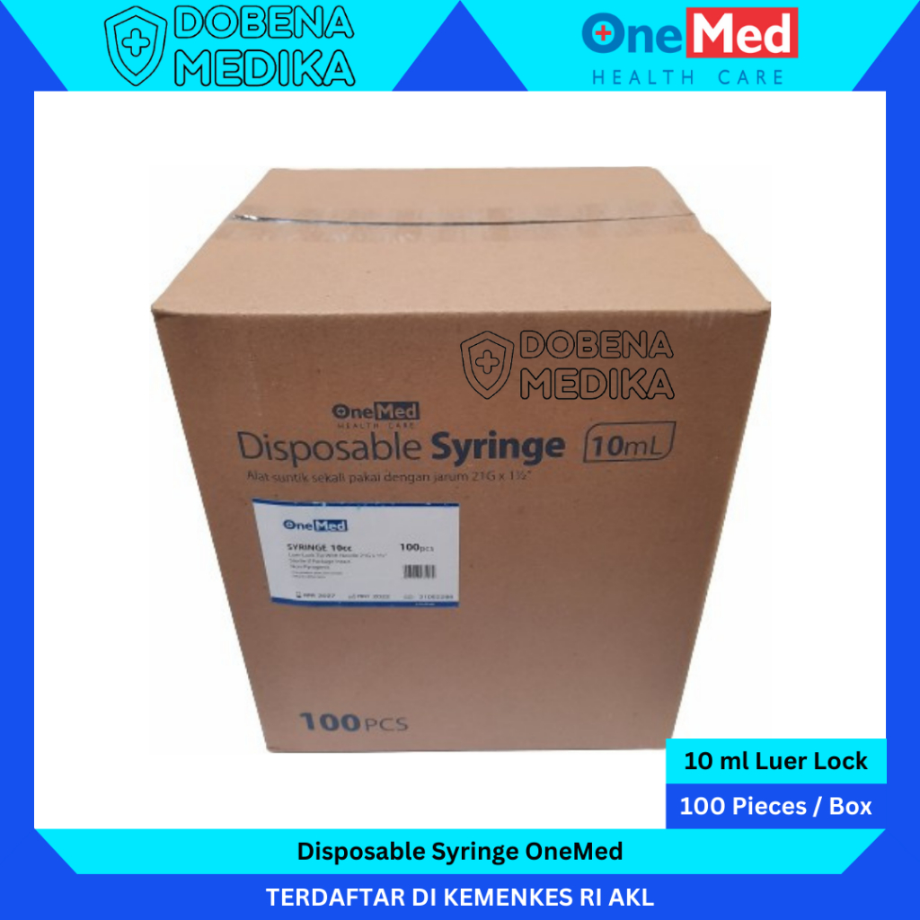 Jual Disposable Syringe 10 Ml OneMed Suntikan 10 Cc Shopee Indonesia