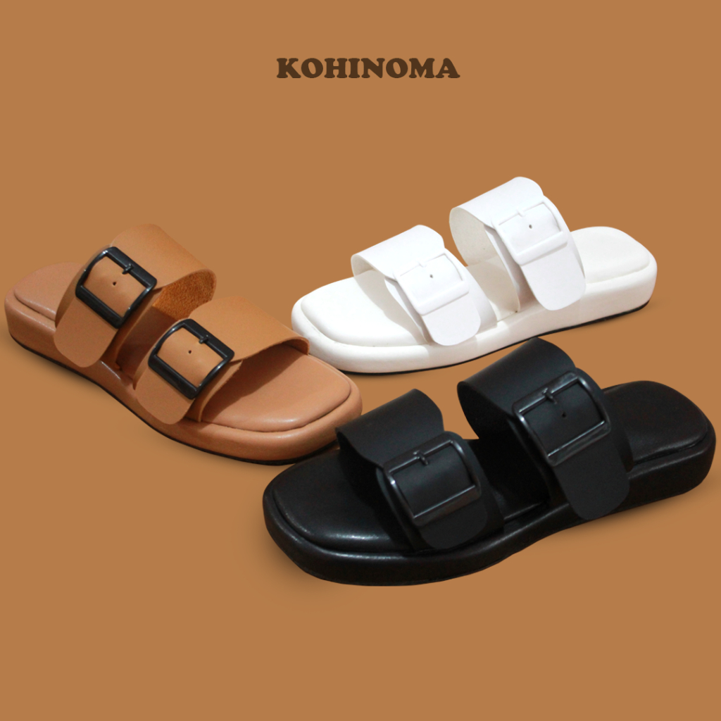 Jual Sandal Wanita Slop Casual Birken Sendal Selop Slip On Cewek Tali