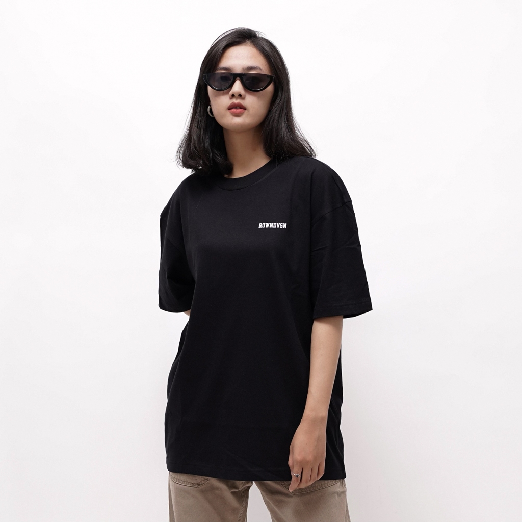 Jual Rown Division Official Oversized T Shirt Black Rowndvsn Kaos