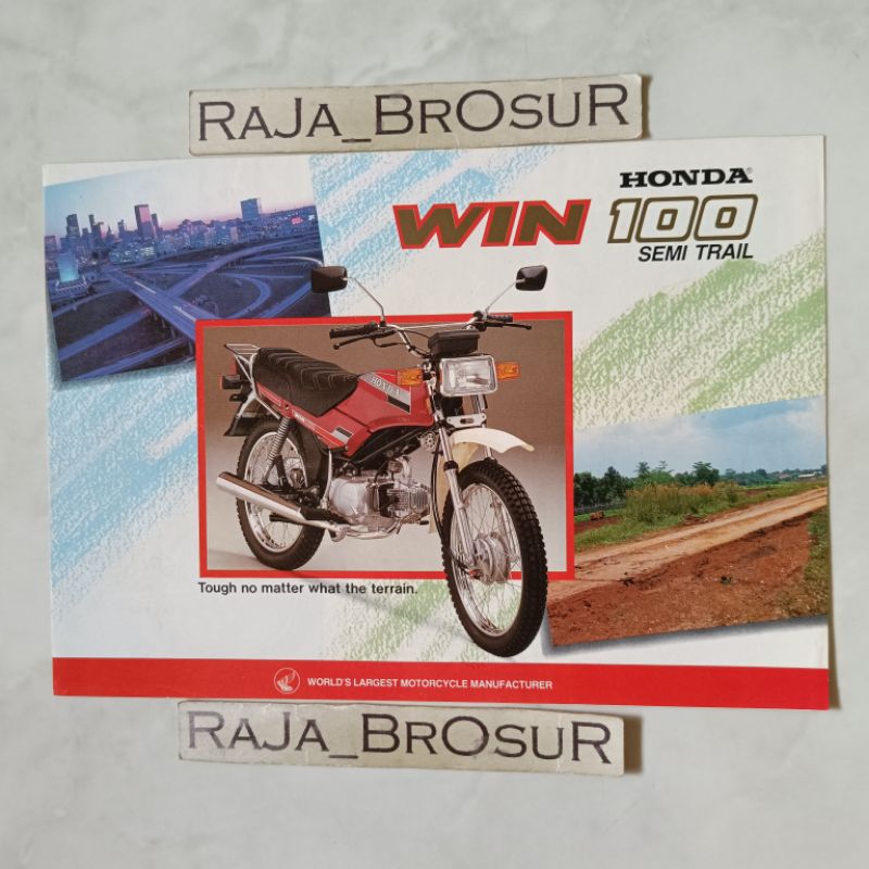 Jual Poster Brosur Katalog Leaflet Jadul Lawas Honda Win Win