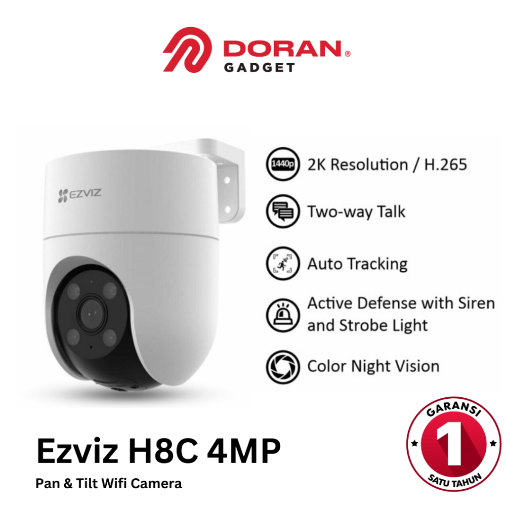 Jual Ezviz H C Mp K Outdoor Cctv Pan Tilt Wifi Ip Camera Auto