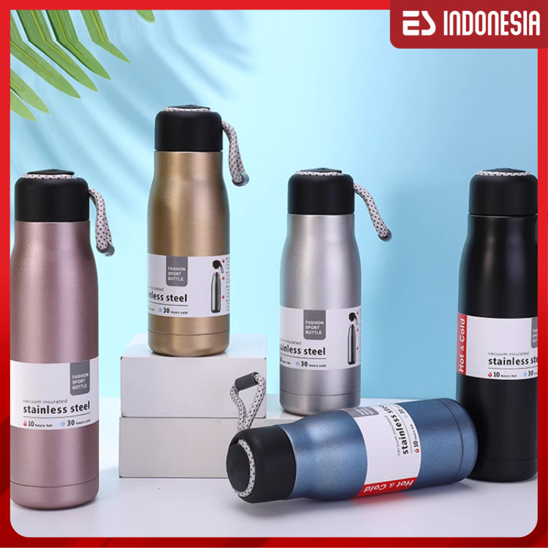 Jual ESIndo Tumbler Sport Botol Air Minum Stainless Doff Termos