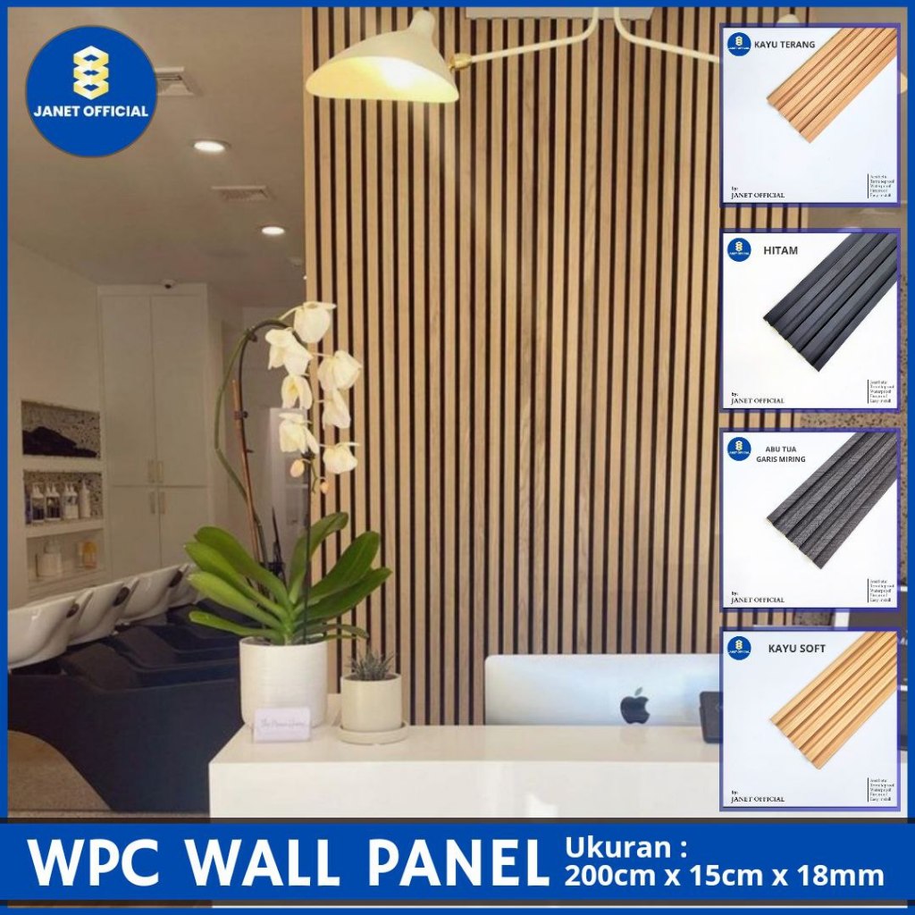 Jual WPC Wallpanel 2 Meter 200cm X 15cm X 1 8cm Pvc Wall Panel Wood