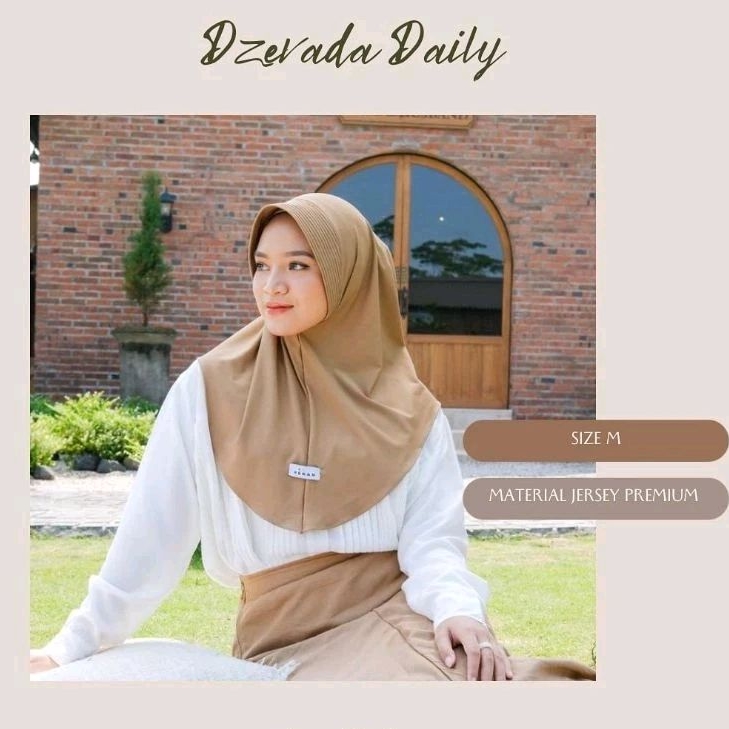 Jual Kenan Hijab Original Daily Bergo Sport Size M Dzevada Ready Stock