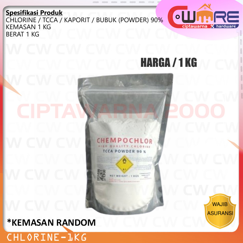 Jual Chlorine Tcca Kaporit Bubuk Powder Kemasan Kg Untuk Kolam