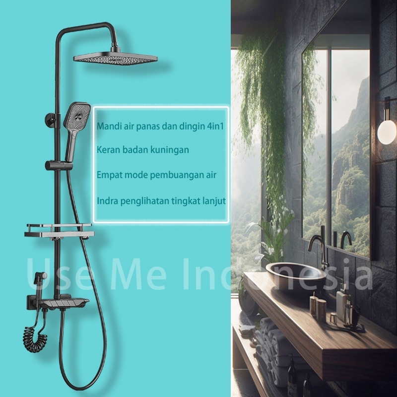 Jual Ready Stock Shower Kamar Mandi Semprotan Air 4 In 1 Shower Set