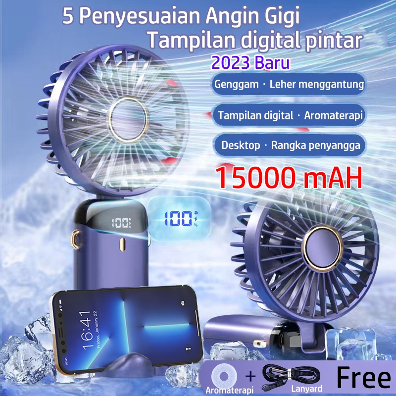 Jual Kipas Angin Mini Portable Usb Mah Kipas Lipat Leher