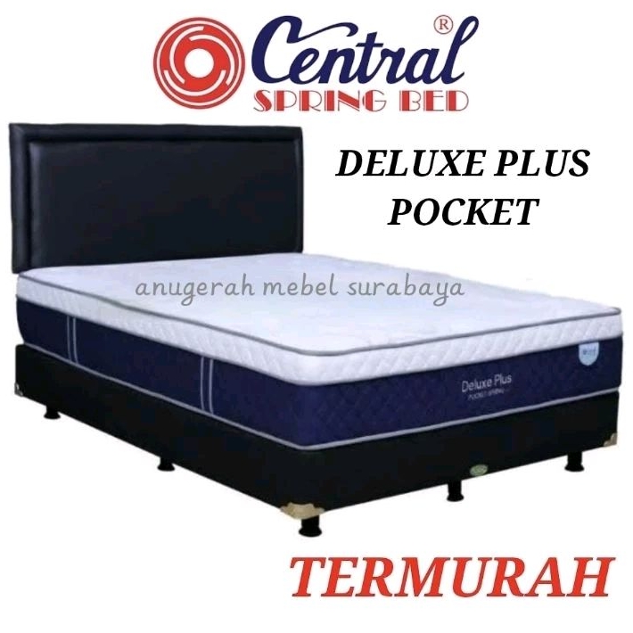 Jual Set Springbed Central Full Set Deluxe Plus Pocket Surabaya