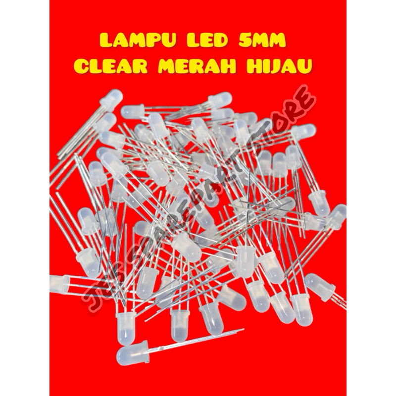 Jual Lampu Led Mm Clear Merah Hijau Shopee Indonesia