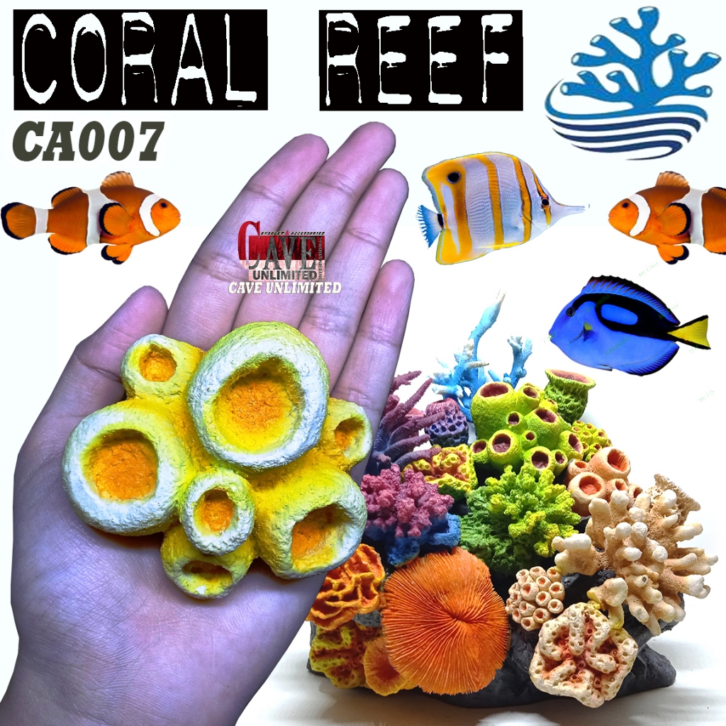 Jual CA007 CORAL ARTIFICIAL KARANG ANEMON REEF PALSU RESIN TERUMBU