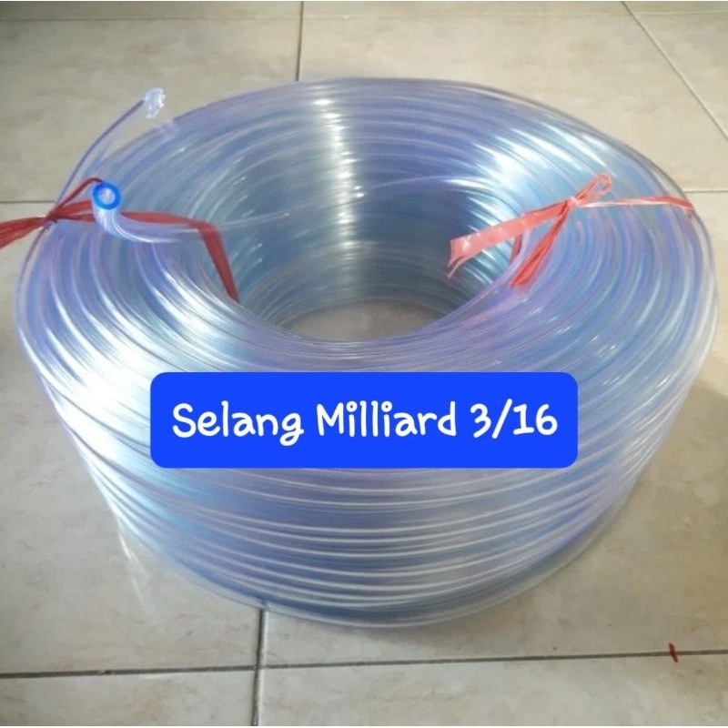 Jual Selang Lubricant Lube Milliard Bening Transparan Tebal